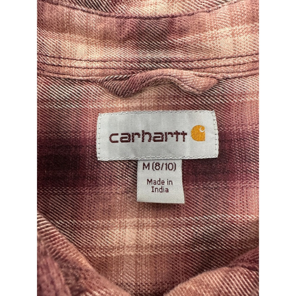 Carhartt Women's Pink Rugged Flex Hamilton Flannel Long Sleeve Shirt M (8/10)‎ - Picture 2 of 9